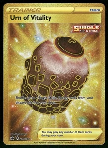 2021 Pokemon Chilling Reign 229/198 Urn Of Vitality Gold Secret Rare - Picture 1 of 2