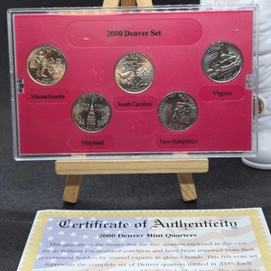 2000 Denver Mint Edition State Quarter Collection w/ Certificate of Authenticity - Picture 1 of 3