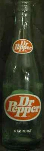 ¡CUATRO! 4 botellas de refresco Dr Pepper (ovaladas) ACL 6 1/2 oz 1970-1973 EXCELENTE ESTADO RARO - Imagen 1 de 4