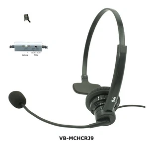 Grandstream phone headset, Noise Canceling Rotatable Microphone, Volume, Mute - Picture 1 of 7