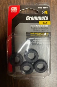 Gardner Bender GHG-1550 4-Pack Black Insulating Hole Grommets 1/2 in. Dia. - Picture 1 of 2