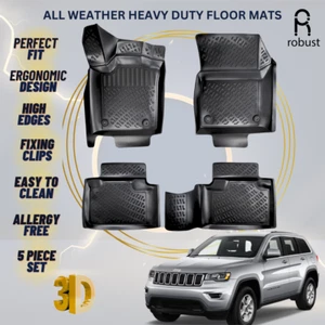 Floor Mats Liners For JEEP Grand Cherokee 2011-2021 All Weather Heavy Duty Rugs - Picture 1 of 9