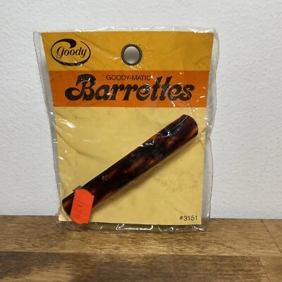 Clip de pelo Goody vintage años 70 imitación caparazón de tortuga Goody-Matic #3151 Foto 1 de 4