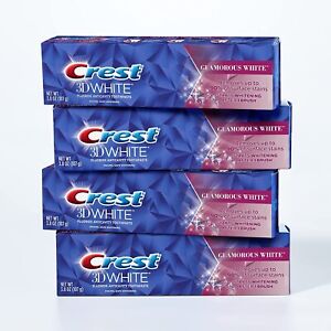 CREST TOOTHPASTE Glamorous White 3D Crest White Luxe 107g Pack of (2)