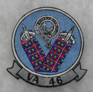 50'S/60'S NAVY VA 46 ATTACK SQUADRON PATCH ACE NOVELTY 5" DIAM. BILL WISE'S COLL - Picture 1 of 2