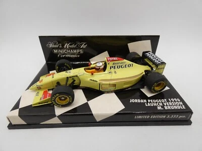 Jordan Peugeot 1996 Versione Di Lancio Martin Brundle #12 1/43 Minichamps F1 - Immagine 1 di 2