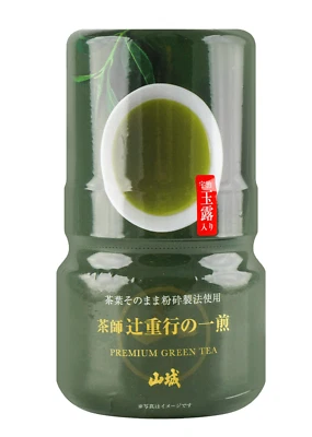 Yamashiro Premium Tea by Tea Master Shigeyuki Tsuji - Gyokuroiri Ryokucha 0,7 OZ Foto 1 de 4