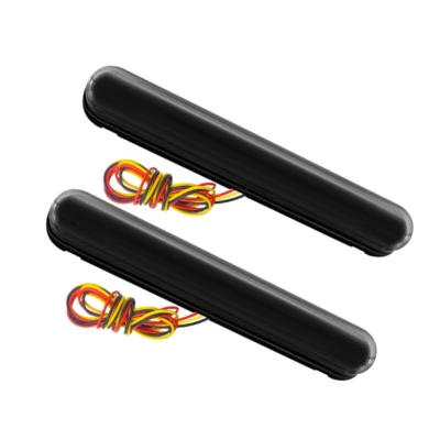 12-24V DC 4.96 inch Rear Brake Turn Signal Lamp White Amber For Cars Trucks Vans - Image 1 of 4