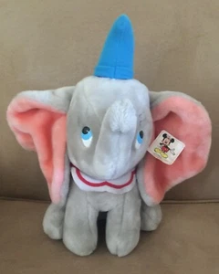 REDUCED!! NEW Disney Store Dumbo Elephant 14" Plush Toy With Tag on Ear - Picture 1 of 3
