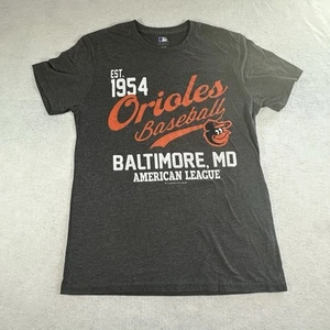 BALTIMORE ORIOLES MLB T-Shirt Gray With Orange Medium - Picture 1 of 5