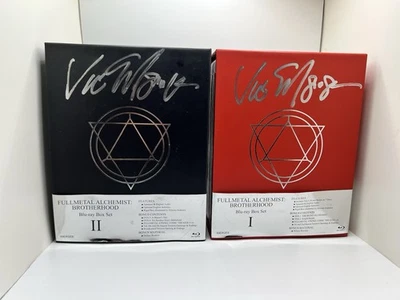 Fullmetal Alchemist Brotherhood Blu-ray Box Set 1 & 2 Complete Series Signed - Image 1 of 4