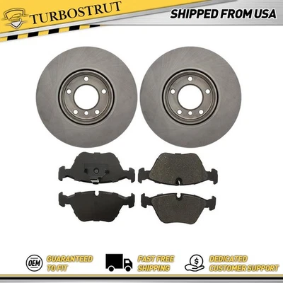 Nuevo kit de pastillas de freno y rotores delanteros centrados OE para BMW 528i 1996-2000 Foto 1 de 4