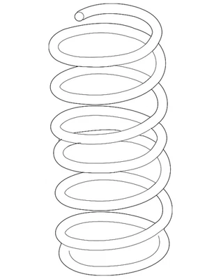 Genuine Nissan 2008-2015 Nissan Armada - Coil Spring 54010-ZQ20A - Image 1 of 2
