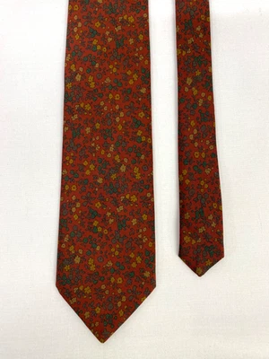 Liberty Silk Tie Red Green Yellow Floral Formal Collectors 283 - Image 1 of 4