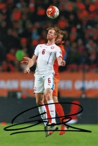CZECH REPUBLIC, SCHALKE 04 & CHELSEA: TOMAS KALAS SIGNED 6x4 ACTION PHOTO+COA - Picture 1 of 1