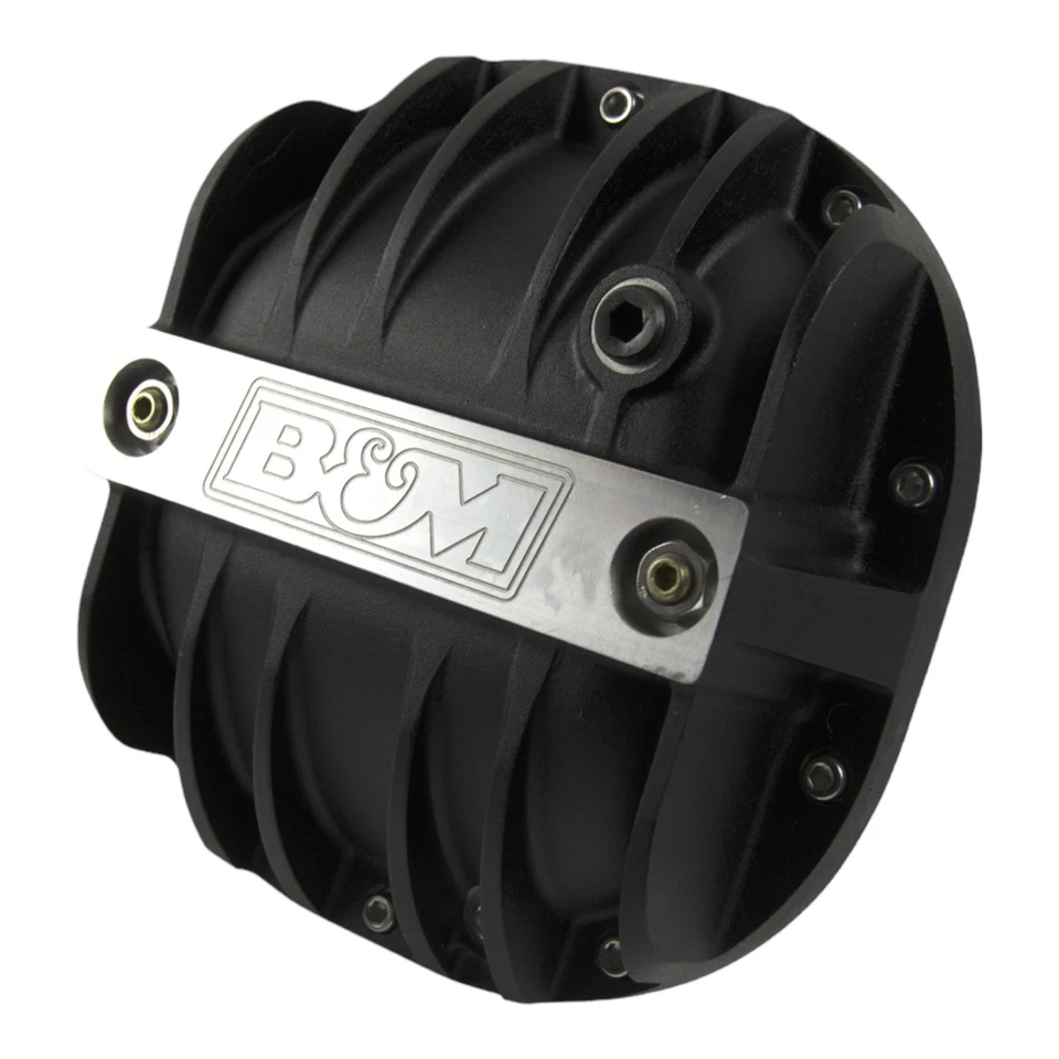 B&M 41297 Cast Aluminum Differential Cover for Ford 8.8 IN.-Black - Image 1 of 4