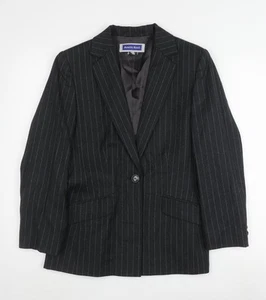 Austin Reed Women's Black Pinstripe Blazer Size 10 - Picture 1 of 12