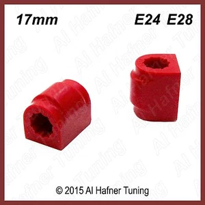 BMW Urethane 528e, 518i,520i,528i e28 FRT 17mm sway bar bushing set 31351125350 - Bild 1 von 2
