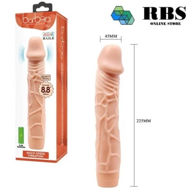 Vibratore realistico dildo fallo donna uomo vibrante vaginale anale xxl sex toys - Immagine 1 di 4