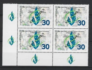 ZYPERN 2000 EUROPÄISCHER MENSCHENRECHTSRAT EUROPA ECKBLOCK 4 Opt PROBEN POSTFRISCH - Bild 1 von 1