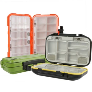 Goture Fishing Tackle Box Double Layer Lures Bait Hook Fly Box Accessories S/M/L - Picture 1 of 13