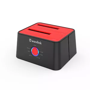 USB 3.0 to 2.5" 3.5'' SATA Dual Bay Hard Drive Docking Station Offline Clone HDD - Picture 1 of 8
