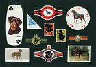 Rottweiler Mounted Set Vintage Dog Collectible Cards And Bands Great Gift