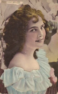 HAND COLORED - Miss Zoe Smith - Young Girl - 1912 - Picture 1 of 2