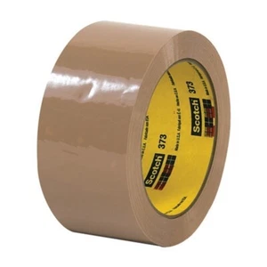 Carton Sealing Tape 3M 373 Tan 2" x 55 yard Roll (6 Roll/Case) - Picture 1 of 1