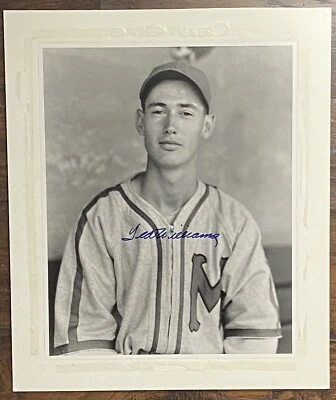 TED WILLIAMS signed autographed 16x20 photo HOF Red Sox rare young photo JSA - Image 1 of 3
