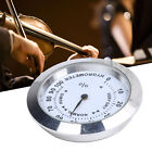 Guitar Thermometer Hygrometer Alloy Temperature Humidity Meter Musical Fbm