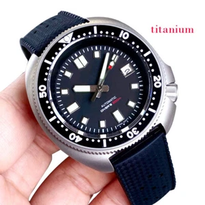 Titan 20ATM 44 mm Tandorio steriles schwarzes Zifferblatt Japan NH35A Automatik Herrenuhr - Bild 1 von 8