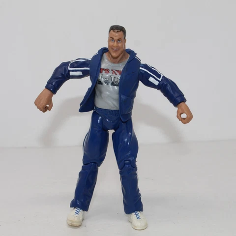 Kurt Angle Titan Tron Live 2000 Jakks Pacific Wrestling Action Figure w/Jacket Cover