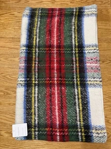 POTTERY BARN STEWART PLAID LUMBAR PILLOW COVER, 16" x 26" ~ IVORY, MULTI - Picture 1 of 5