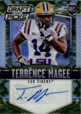 2015 Panini Prizm Draft Picks Auto Prizms Camo #240 Terrence Magee Auto /199 FB - Image 1 of 2