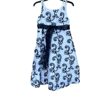 Iris & Ivy black & white formal dress girls size 12 (flowergirl, holiday, party - Picture 1 of 9