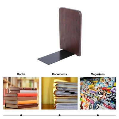 2 stücke büro buch stehen Buchstützen Holz Buchstütze Buchstützen - Bild 1 von 4