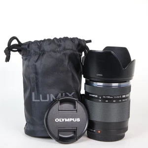Olympus M.Zuiko ED 14-150mm f/4-5.6 II Micro 4/3rds Lens, Caps, Pouch, Hood, VGC - Picture 1 of 9