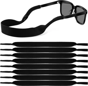 Paquete de 8 correas para gafas de sol de neopreno flotante suave correa para gafas de sol seguridad para hombres y mujeres - Imagen 1 de 12