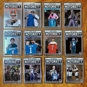2025 Panini Mosaic NOTORIETY (LOT 12) Rookie Ward Hunter Sanders Egbuka Jeanty - Picture 1 of 6