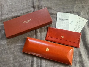Genuine PATEK PHILIPPE Vintage Watch Presantion Red Box W/ Box & Paper - Picture 1 of 24