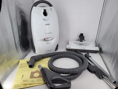 Kenmore Elegance White 116 Canister Vacuum. Tools, 2 Bags, Clean. Works! - Image 1 of 4