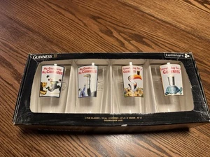 Luminarc Guinness 16 oz Pub Glasses My Goodness My Guinness Set of 4 NEW animals - Imagen 1 de 7