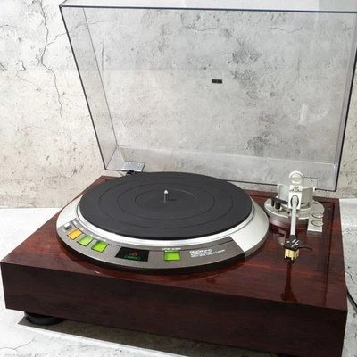 Denon DP-57L Vintage Turntable Japan 1980s Auto Lift Quartz Servo Tested - Image 1 of 4