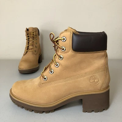 Timberland Kinsley 6” Botas Para Mujer 8 Tostadas Impermeables Cuero Nobuck Suela Foto 1 de 4