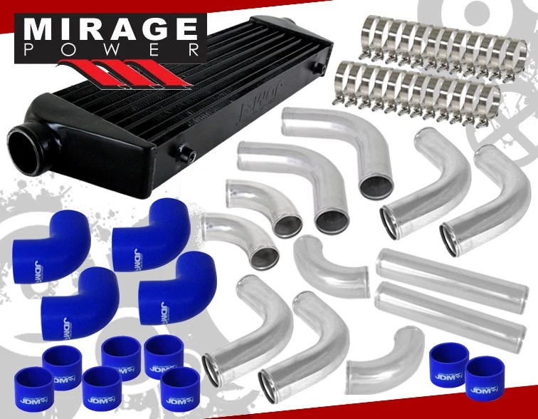 Jdm Sport Fmic Front Mount Intercooler + 2.5" Pipe Piping Kit + Couplers + Clamp Foto 1 de 4