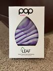 POP SONIC LEAF Sonic Facial Cleansing Device Purple Marble Cordless OPEN Box