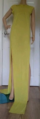 Vestido Rick Owens Flegetón Columna Amarillo Ácido, Talla Italia 40 Foto 1 de 4