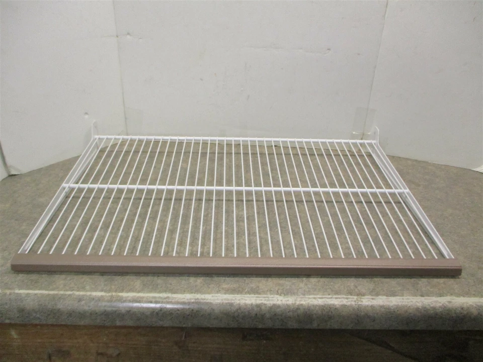 ESTANTE DE ALAMBRE COMPLETO PARA REFRIGERADOR KENMORE (BORDE MARRÓN) PARTE # WR71X1949 Foto 1 de 1