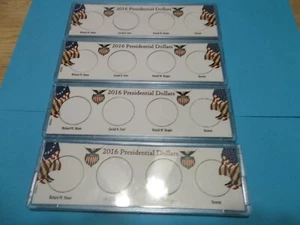 lot of (4) 2016 Presidential Dollar  Holder - Snap-Tite Holders FREE SHIP! - Picture 1 of 1